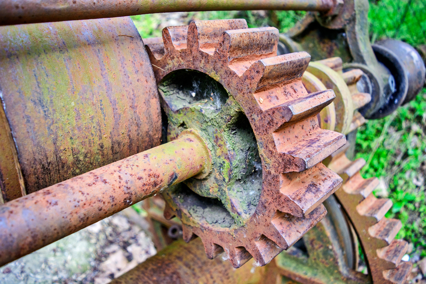 Old mechanism gears
